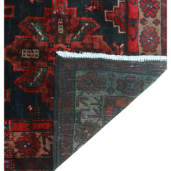Semi Antique Alexina Rust/Navy Runner - 3'5" x 8'2"