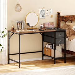 Costway 48” Computer Desk Industrial Home Office Desk with Open