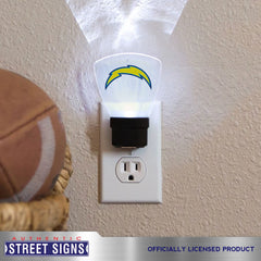 NFL LED Night Lights, San Diego Chargers, with Team Logo