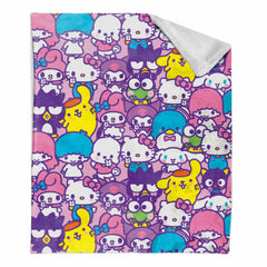 Sanrio Hello Kitty Silk Touch Sherpa Throw Blanket