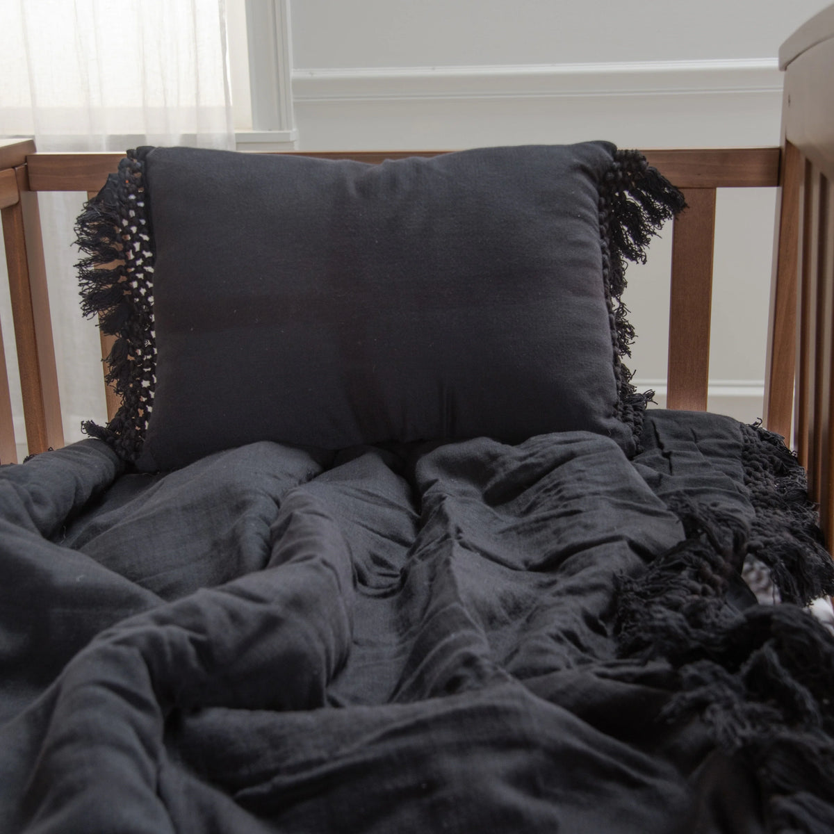 Rizzy Home Tatum Fringe Decorative Sham - 12" X 18"